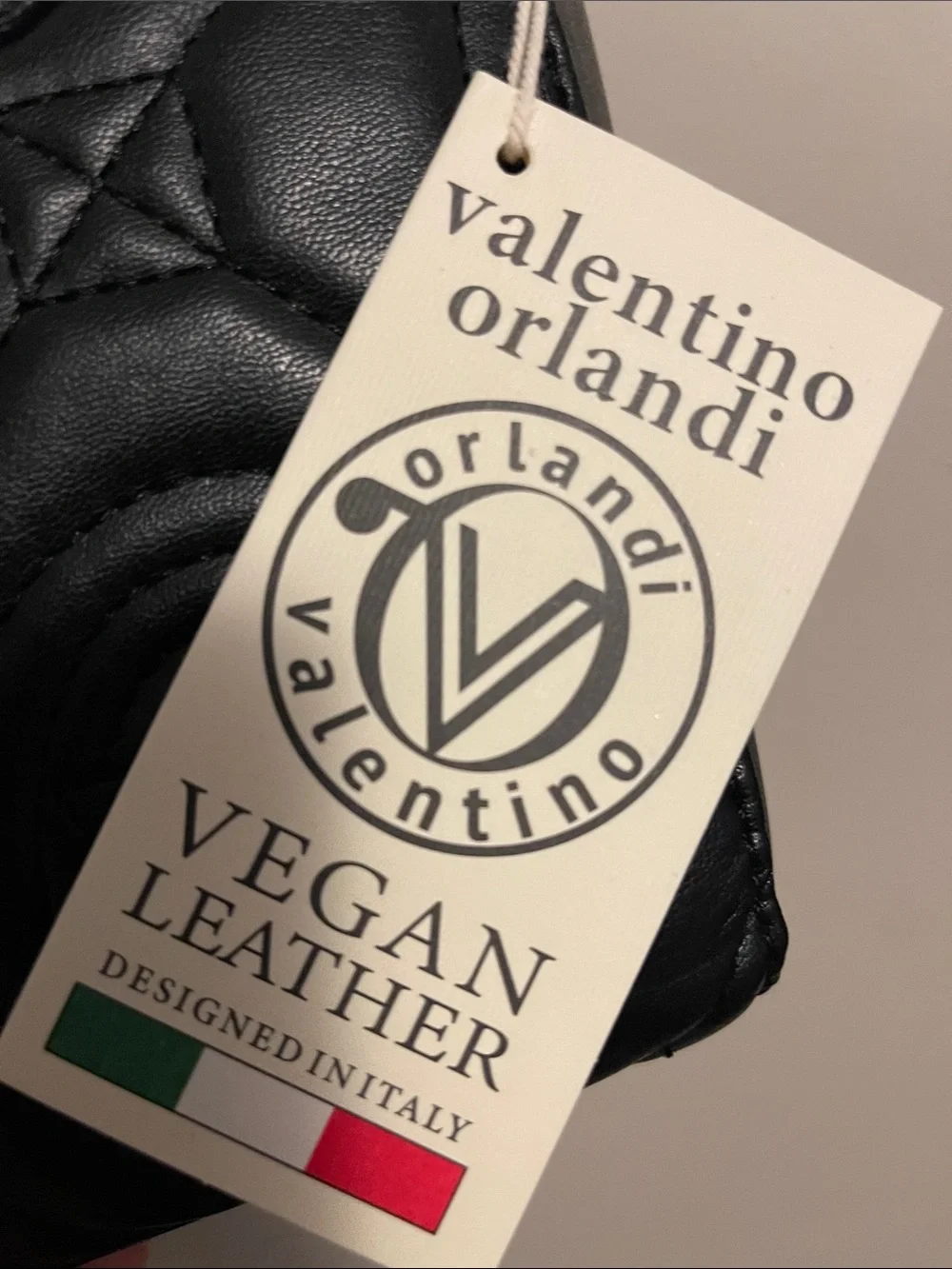 Valentino Orlando Quilted Satchel with Embossed V Pattern